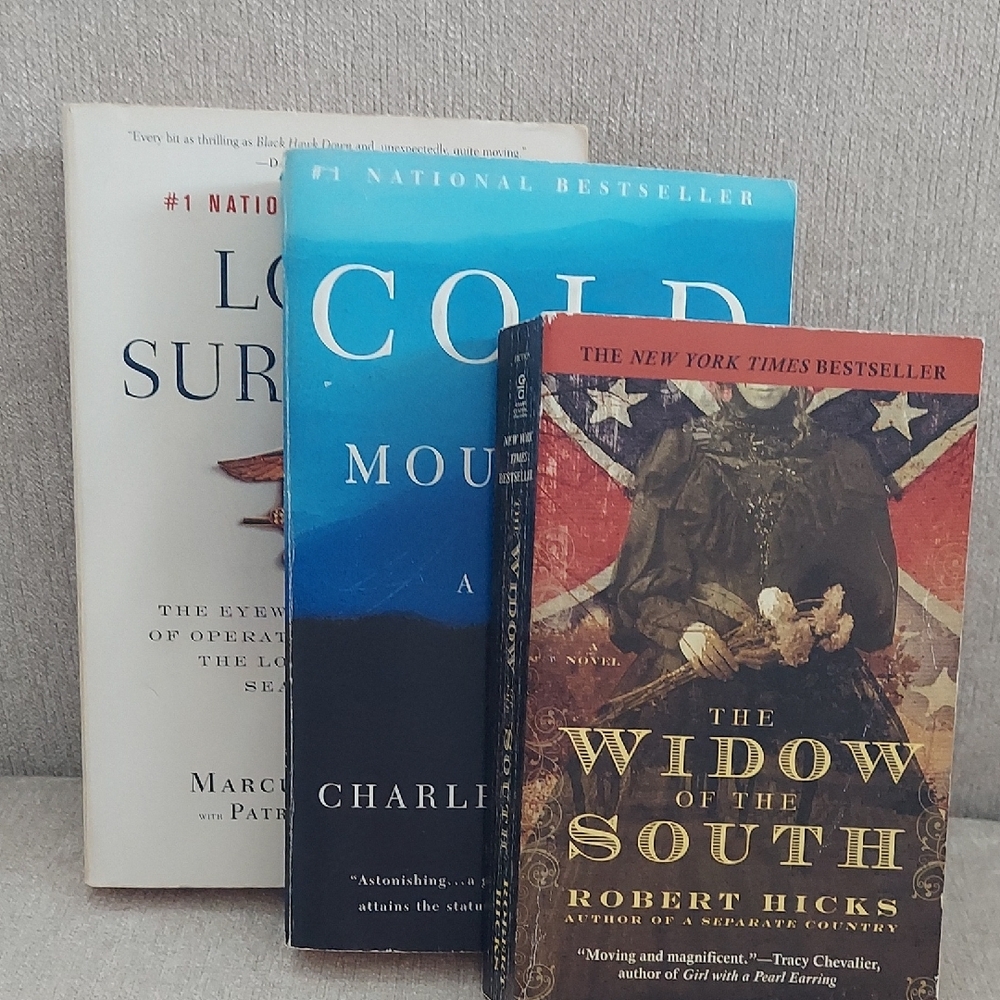 Book Bundle:Cold Mountain, The Widow of the South, & Lone Survivor